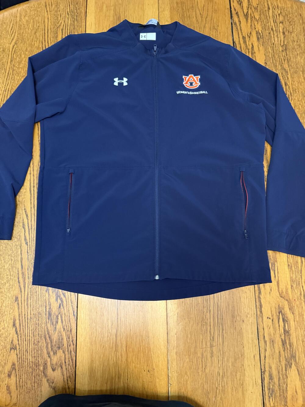 Auburn Tigers Jacket Womens XL NCAA Basketball Under Armour Team Warm Up